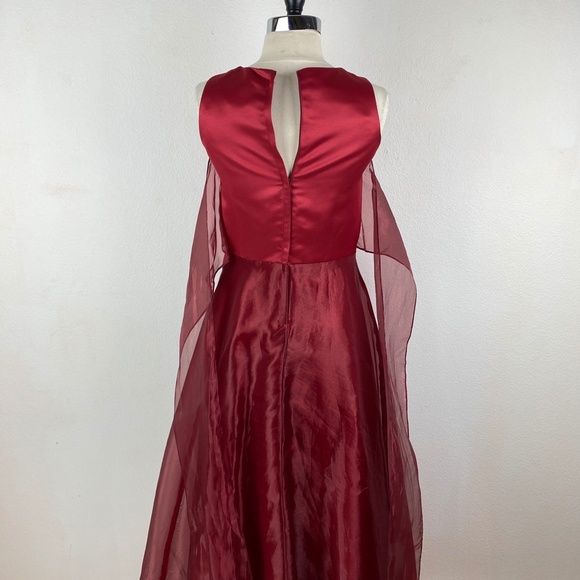 VTG Fashion 1001 Nights Maxi Prom Dress Evening Formal Bridesmaid Small (vtg 14) - Picture 8 of 12